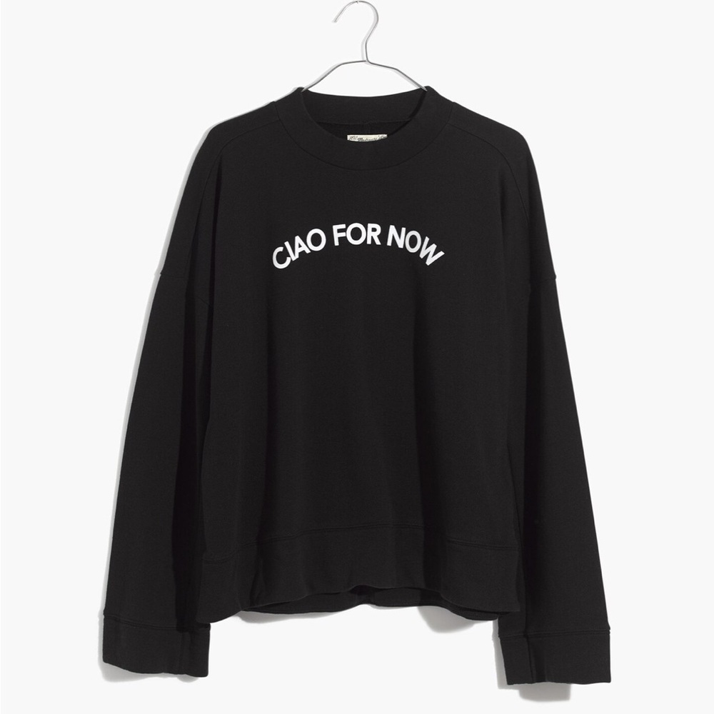Madewell Black Crew Neck Sweater